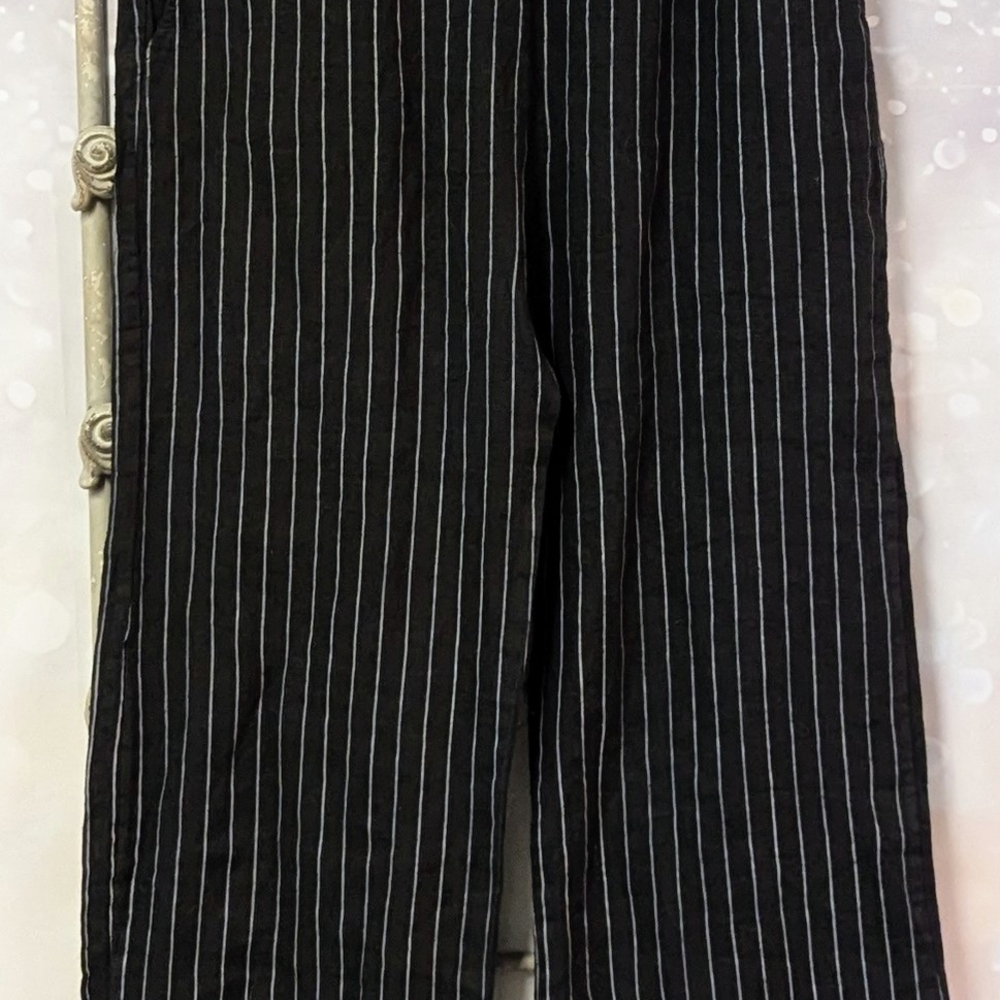 Black Striped  Pants